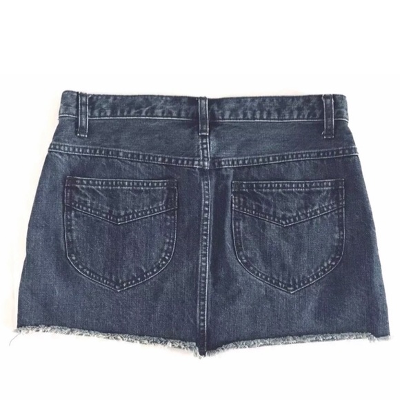 Free People | Beat Of The Music Mini Denim Skirt Size 6 - Picture 4 of 8